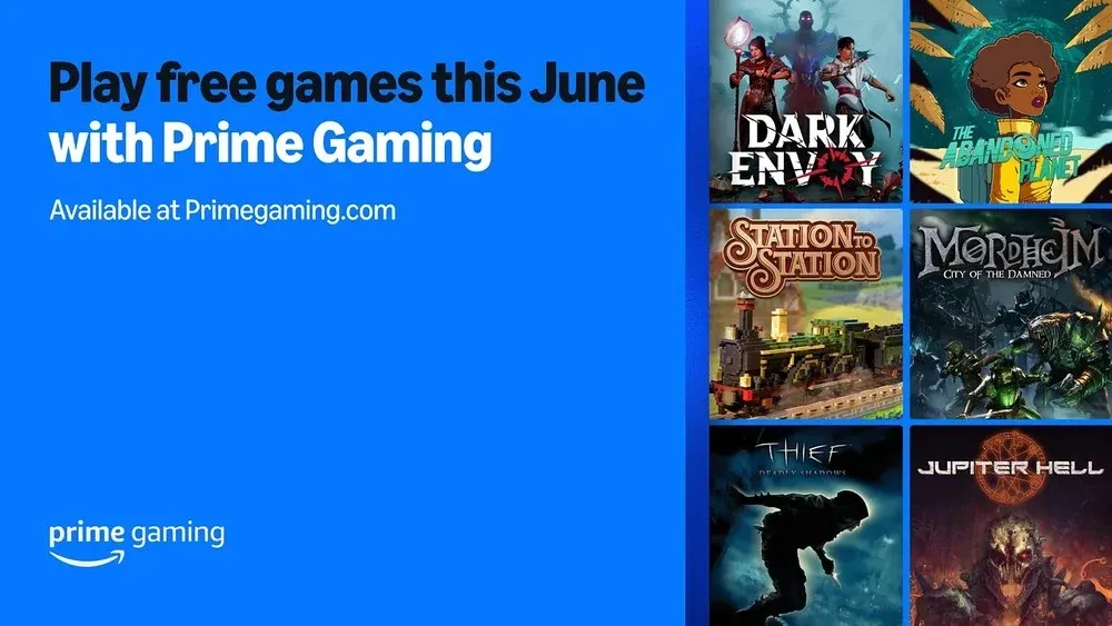 Amazon Prime Gaming reveals games calendar for June 2025