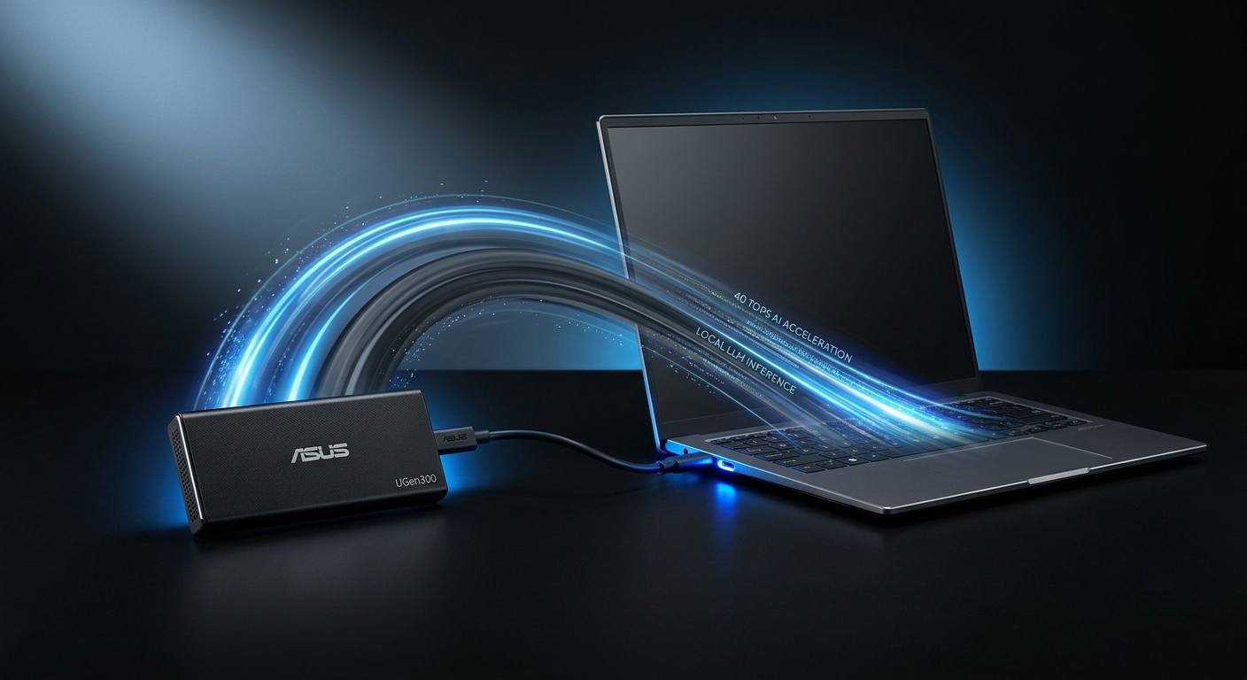 ASUS UGen300 USB AI Accelerator: 40 TOPS, 8GB, Plug-and-Play