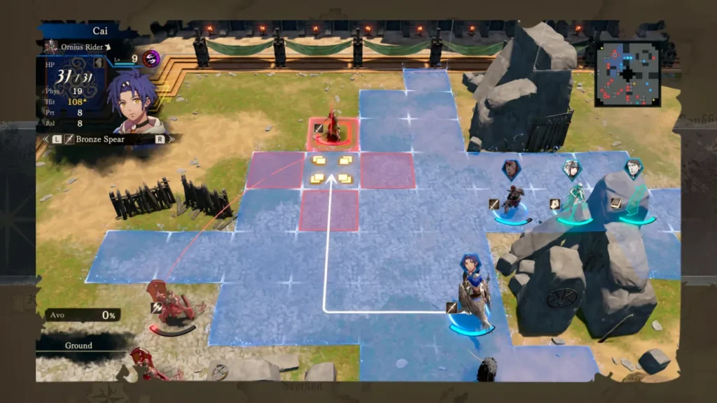 Fire Emblem: Fortune's Weave is a tactical RPG, which means you'll command your units in strategic turn-based combat. Battles can range