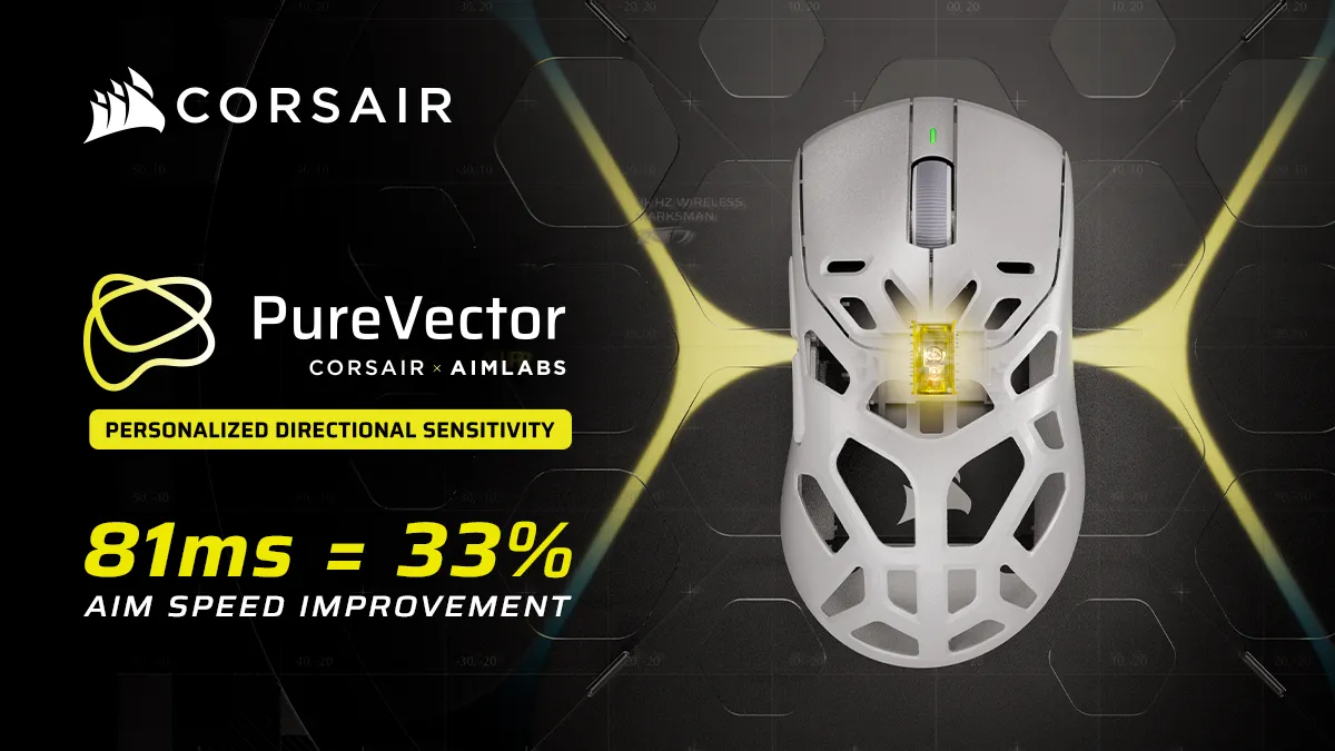 Corsair mice cut aiming time up to 33%