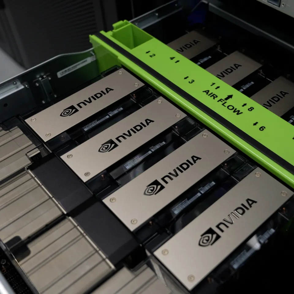 Source: about.fb.com Photo of Nvidia H100s in in a server rack using air cooling