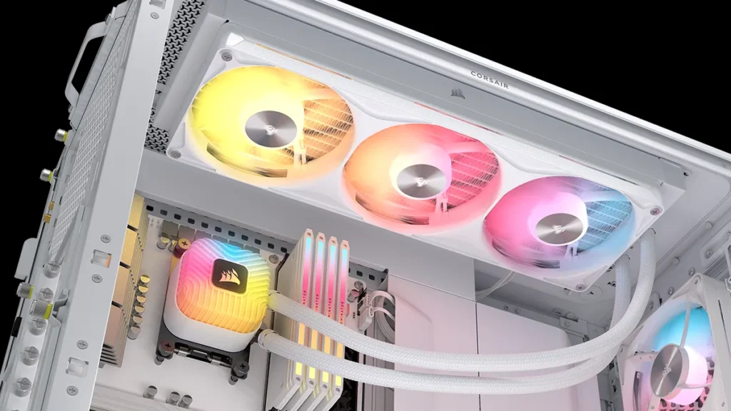 Together, the upgraded pump, cold plate, and fans deliver excellent cooling performance and refined acoustics in a streamlined design that
