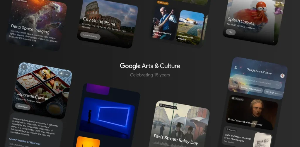 Google Arts & Culture turns 15 — free to download