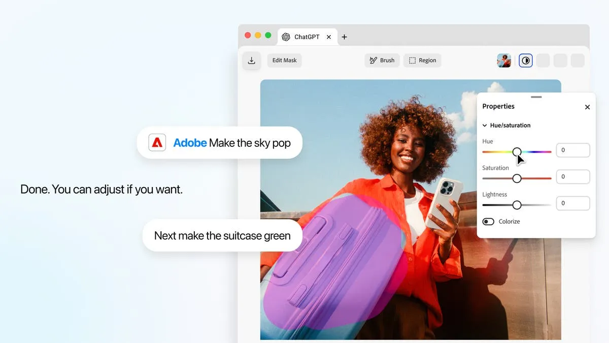 Adobe Expands Interactive Editing in ChatGPT Plugin