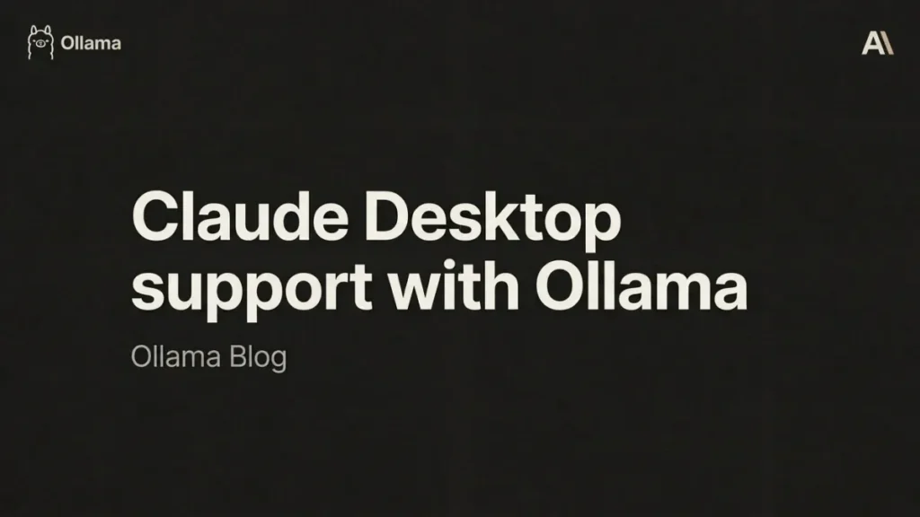 Claude Desktop support with Ollama