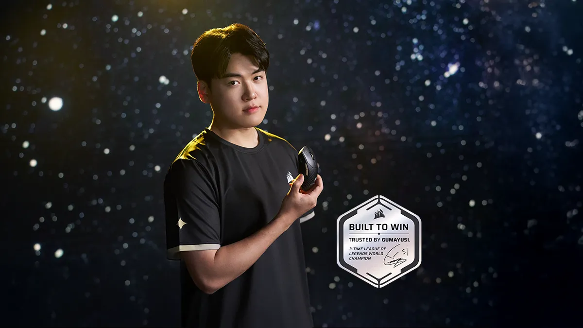 CORSAIR Launches CORSAIR x Gumayusi Collection with League of Legends Champion