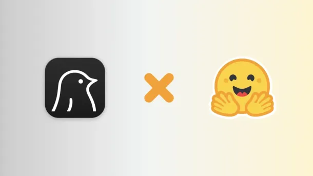 A black square with a white bird outline, an orange X, and a yellow clapping hands emoji on a gradient background.